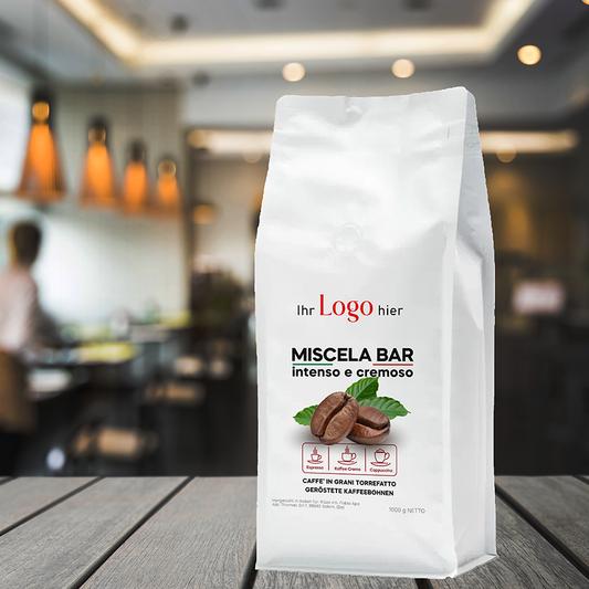 Coffee Beans in Personalized Packaging - €16.00 per kg.