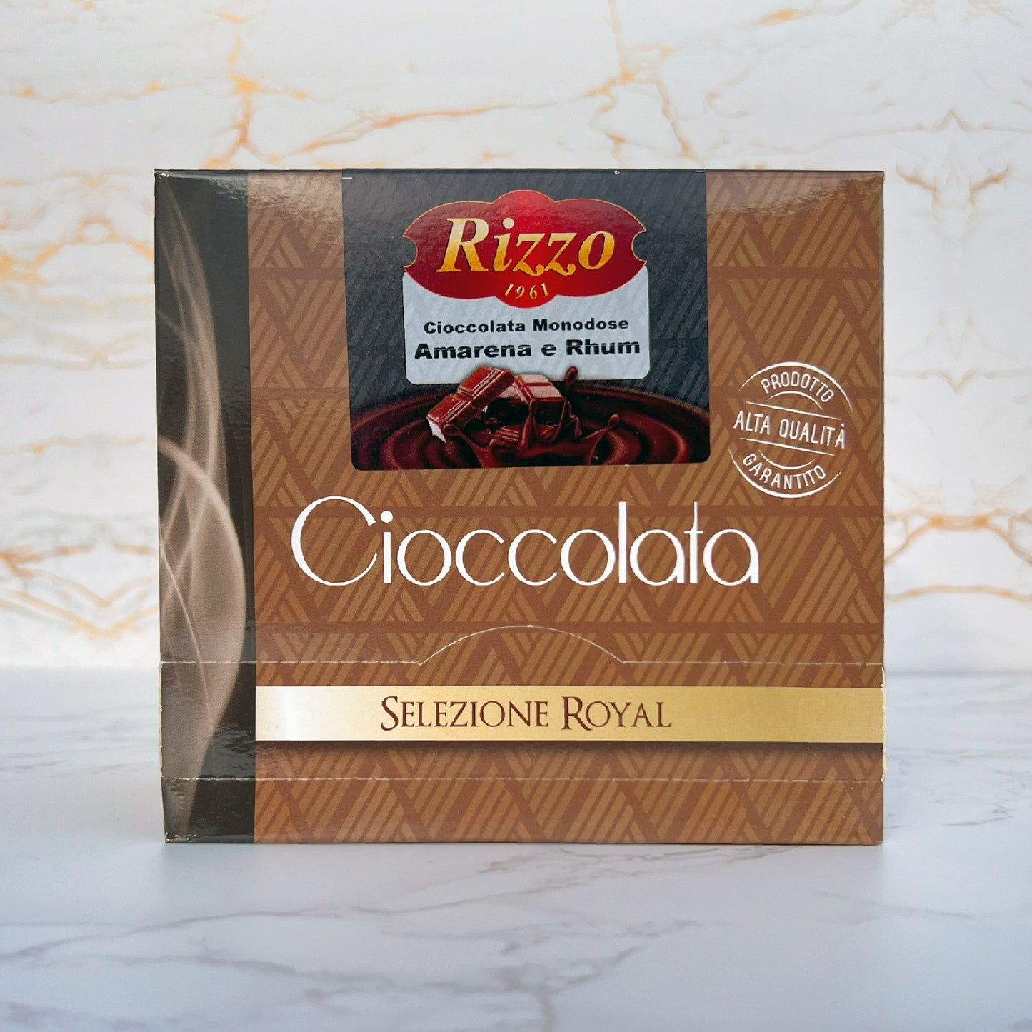 Hot Chocolate with Cherry and Rum Flavor