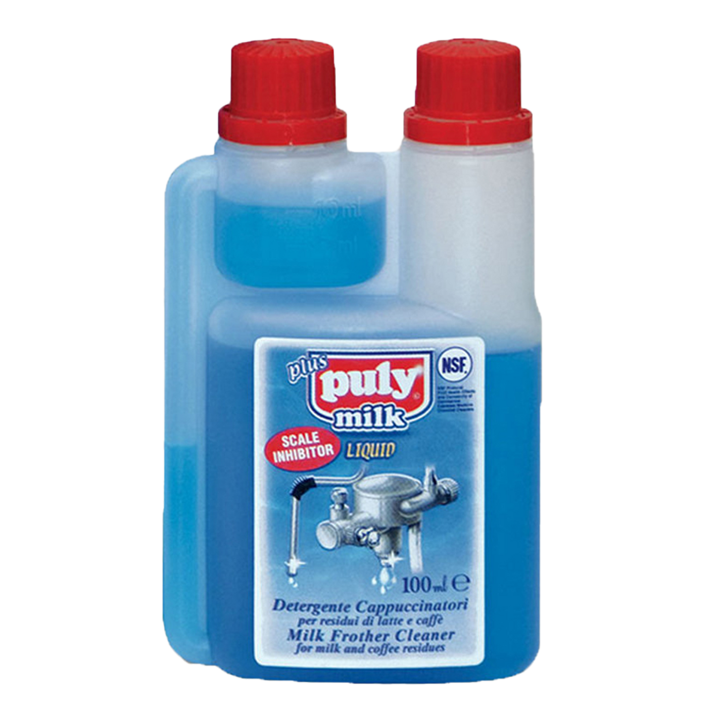Flüssigreiniger für Dampfdüse und Cappuccino-Maschine „Puls Milk PLUS“ – Flasche 1L.