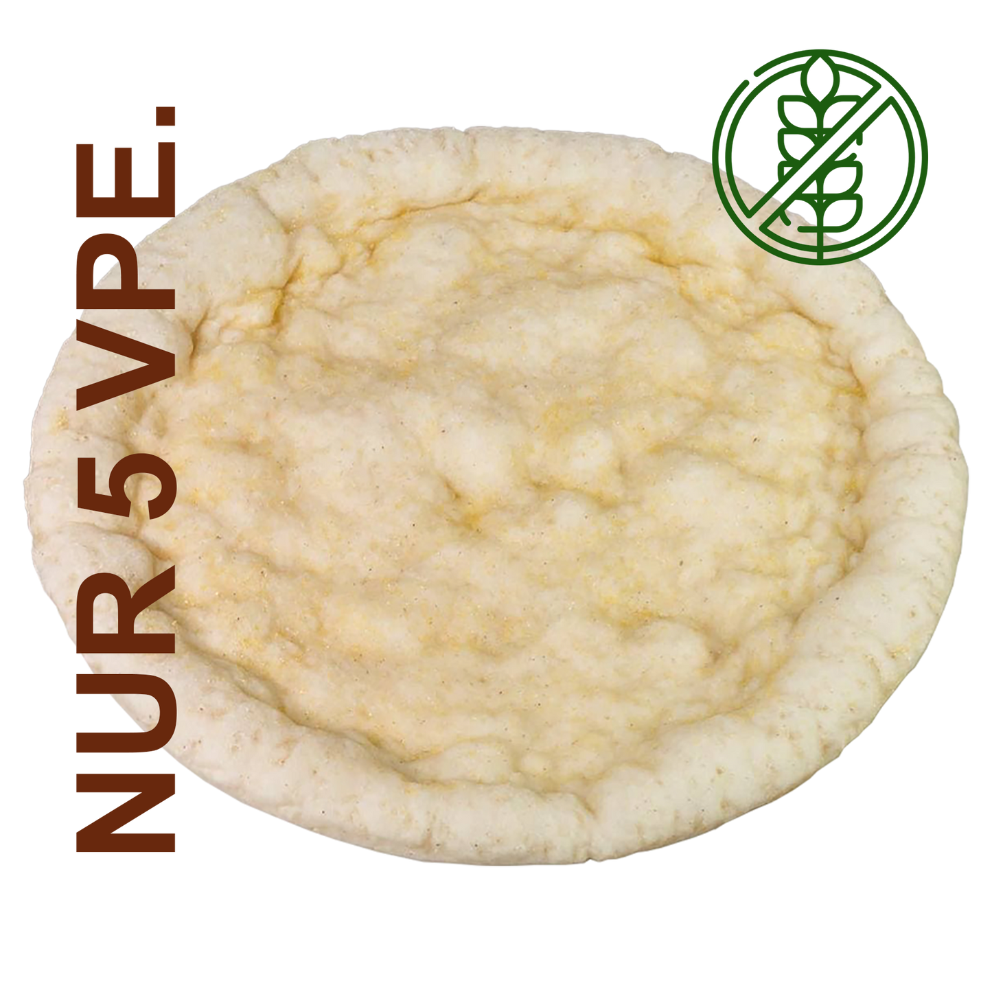 Base pizza senza glutine ø33cm - 4,20 € per pz.