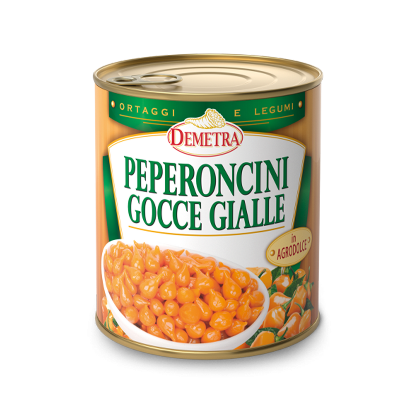 Gelbe Peperoni-Tropfen Süss-Sauer