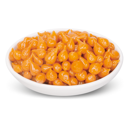 Gelbe Peperoni-Tropfen Süss-Sauer