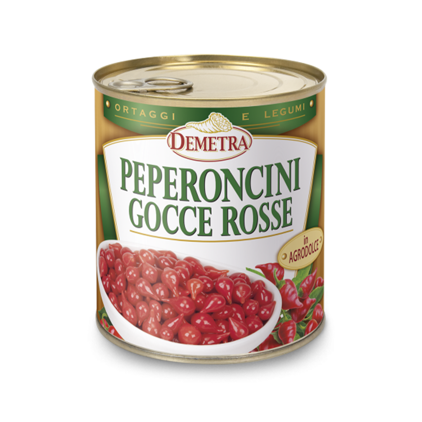 Rote Peperoni-Tropfen Süss-Sauer